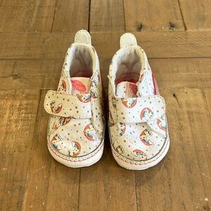Vans soft sole rainbow unicorn sneakers